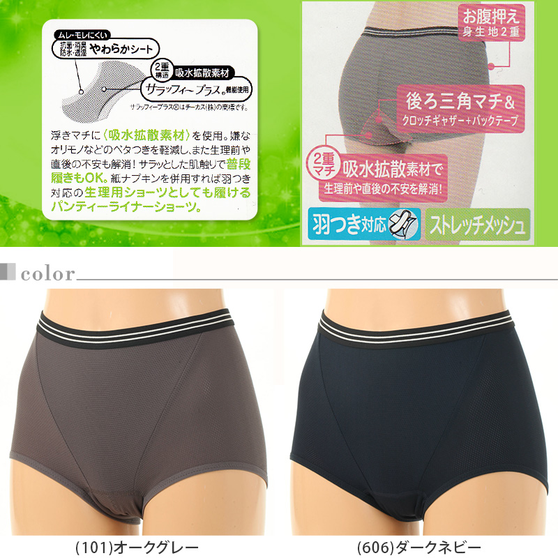 アツギ 1week ふつうの日(昼) M・L (ATSUGI サニタリー ショーツ 生理用ショーツ パンティ) (在庫限り)