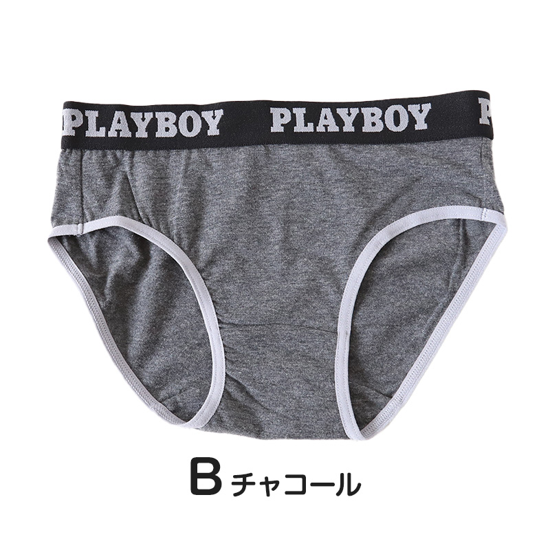 ショーツ レディース 婦人 シンプル ブランド PLAYBOY M L LL 下着 肌着 インナー PLAY BOY かっこいい 綿混