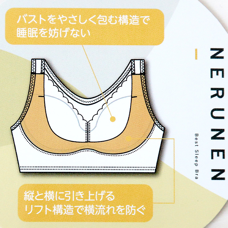 ノンワイヤーブラ フロントホック 育乳 ナイトブラ 補正 ブラジャー M L LL ねるねん 前開き ブラジャー 前あき ブラ レディース 下着 インナー レース かわいい