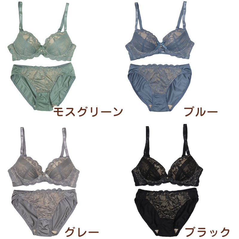 ブラジャー ショーツ セット ノンワイヤー ブラショーツ レディース 大きいサイズ 3L 4L 5L 上下セット ノンワイヤーブラ パンティ –  すててこねっと本店