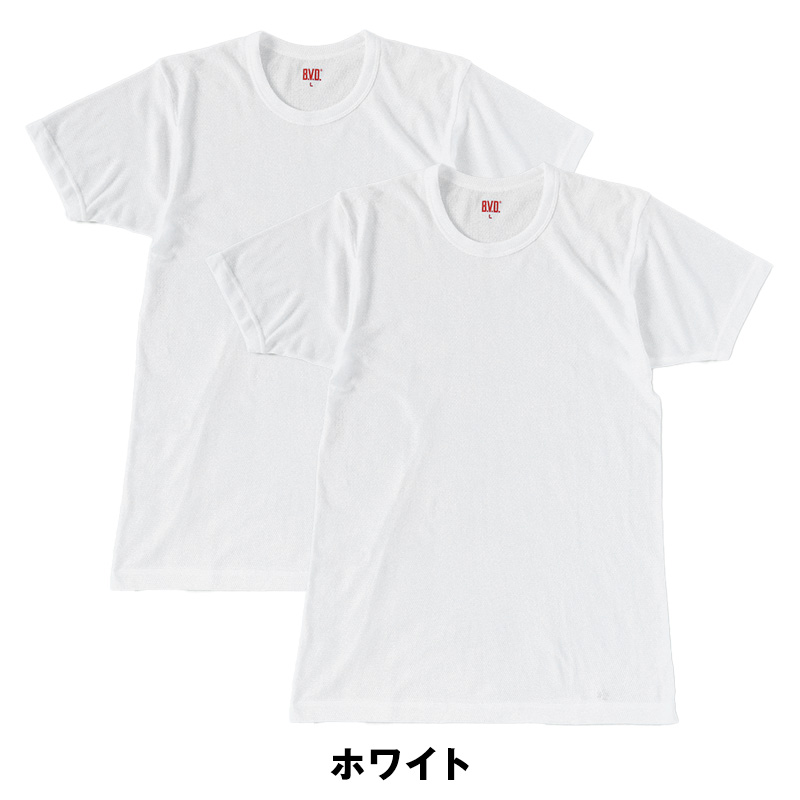 BVD ランニング シャツ タンクトップ 鹿の子 メッシュ メンズ インナー 2枚組 M～LL bvd tシャツ インナーシャツ 肌着 下着 ノースリーブ 春夏 ホワイト 白 M L LL (在庫限り)