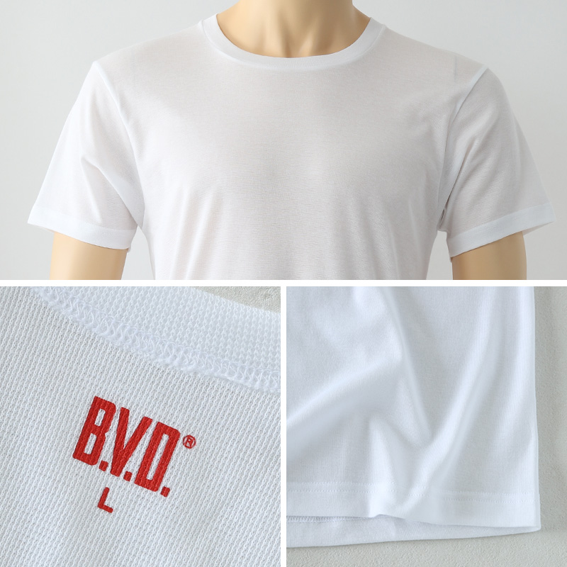 BVD ランニング シャツ メッシュ メンズ インナー タンクトップ 2枚組 M～LL bvd tシャツ インナーシャツ 肌着 下着 ノースリーブ 春夏 ホワイト 白 M L LL (在庫限り)