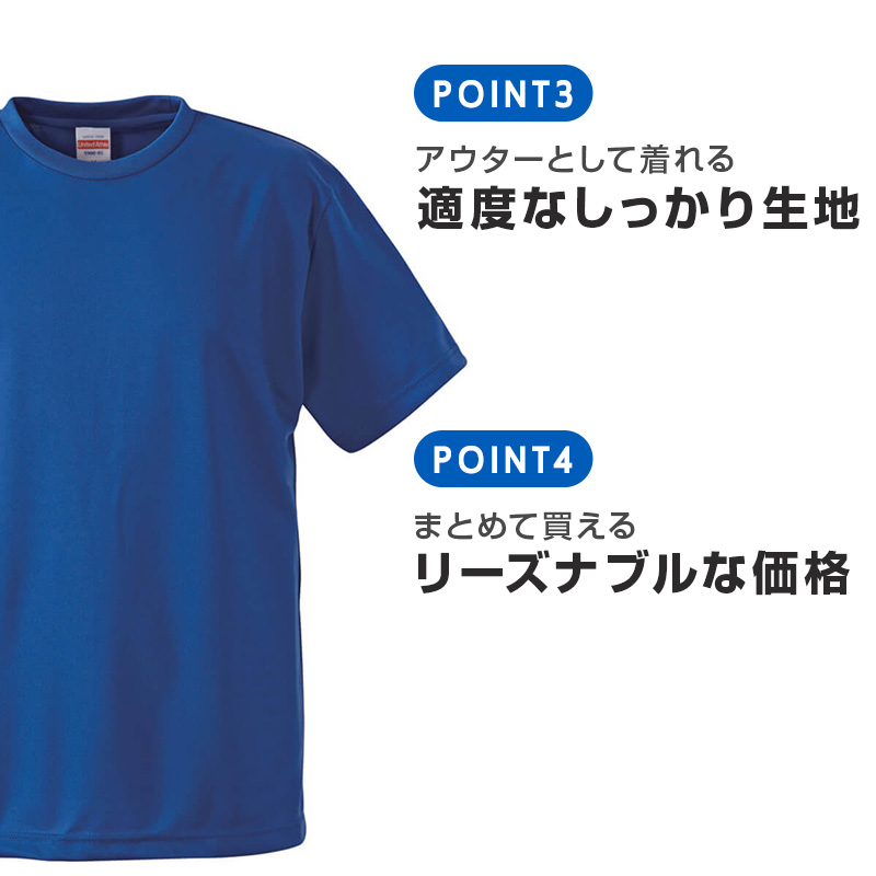 レディース 4.1オンス ドライアスレチックTシャツ XXL～XXXXL (United Athle レディース アウター シャツ カラー) (取寄せ)