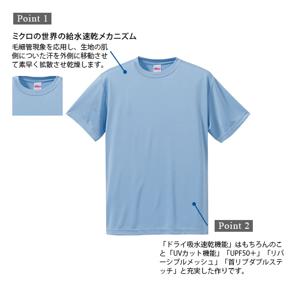 メンズ 4.7オンス ドライシルキータッチTシャツ S～XXL (United Athle メンズ アウター) (取寄せ)